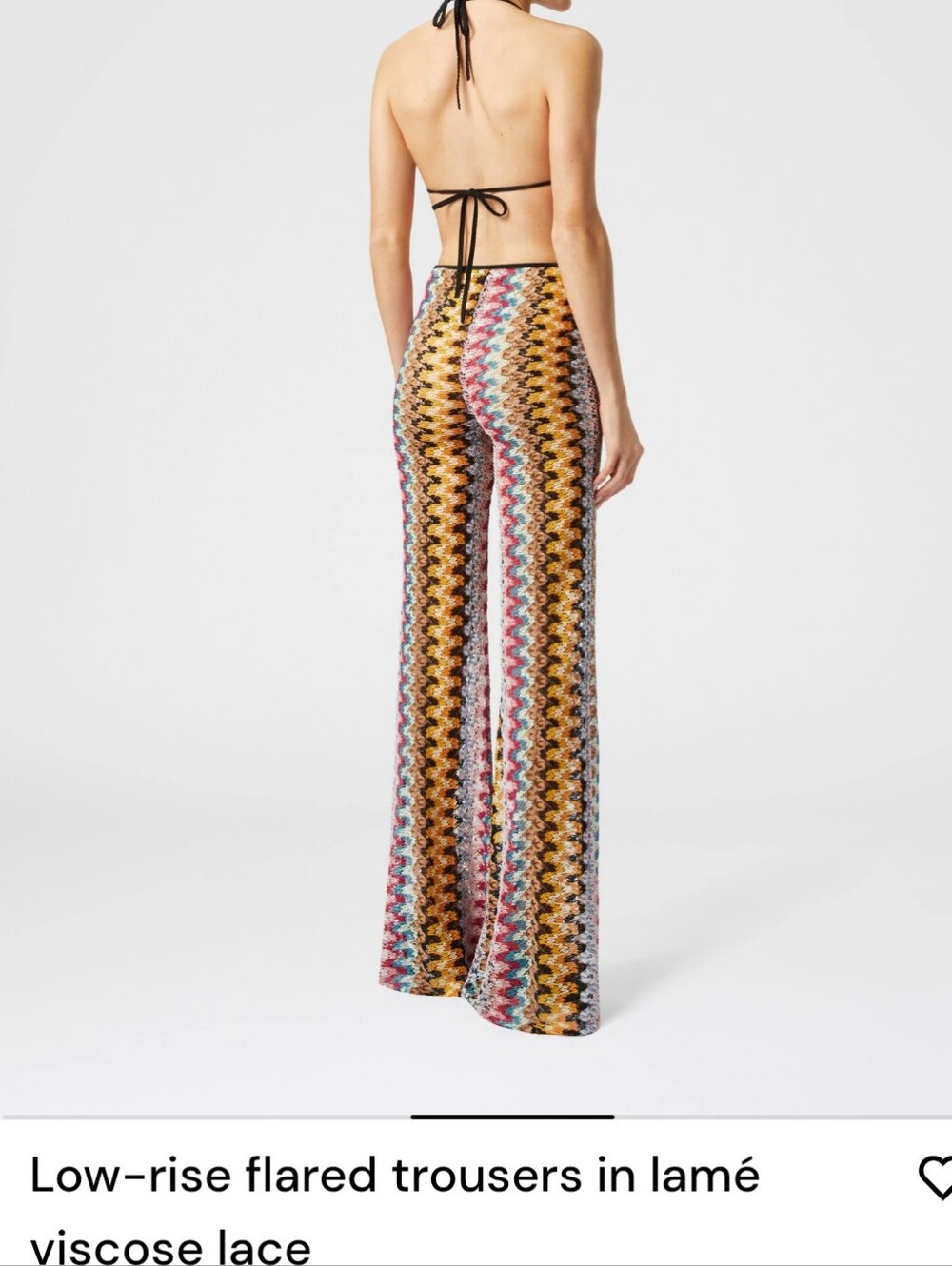 Missoni Flared Low-Rise Crochet Pants In Size 40 New View 3